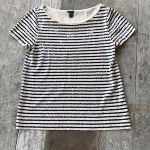 J Crew sequin tee